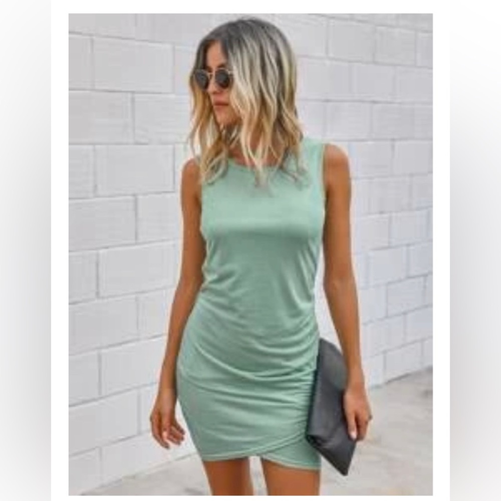 Brand new minty green sleeveless dress - SHEIN